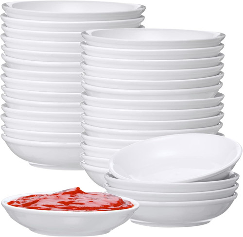 Pcs white ceramic dipping - pcs,