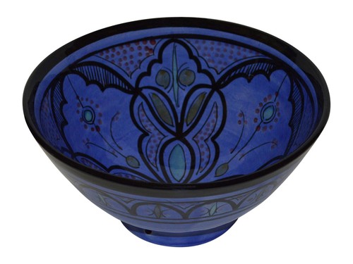 Moroccan ceramic bowl serving - ceramic,